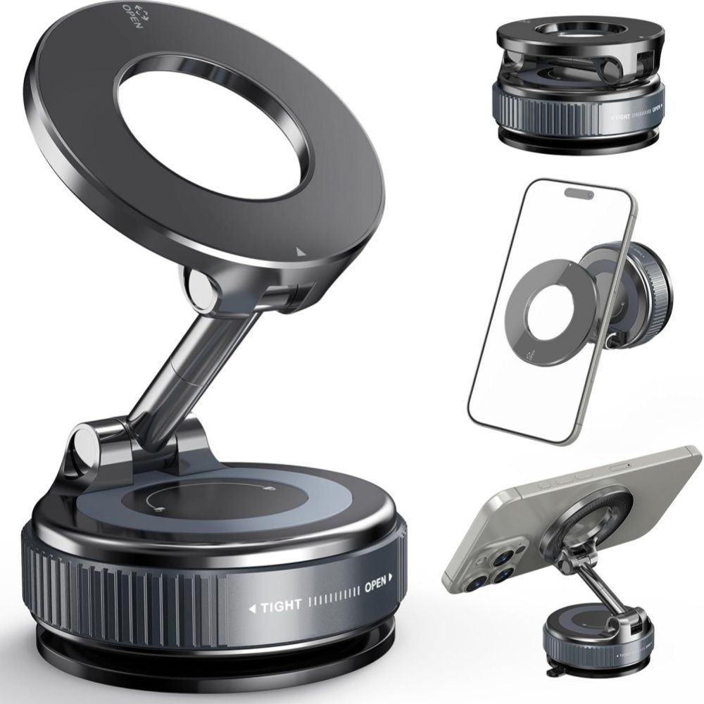 Support Magnétique Rotatif 360° Ultra Stable – Fixation Puissante & Design Premium