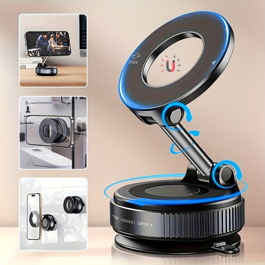 Support Magnétique Rotatif 360° Ultra Stable – Fixation Puissante & Design Premium